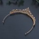1 قطعة أزياء رائعة الأميرة كريستال الشعر التيجان عقال الفتيات الزفاف حفلة موسيقية تاج حفل زفاف اكسسوارات الشعر مجوهرات